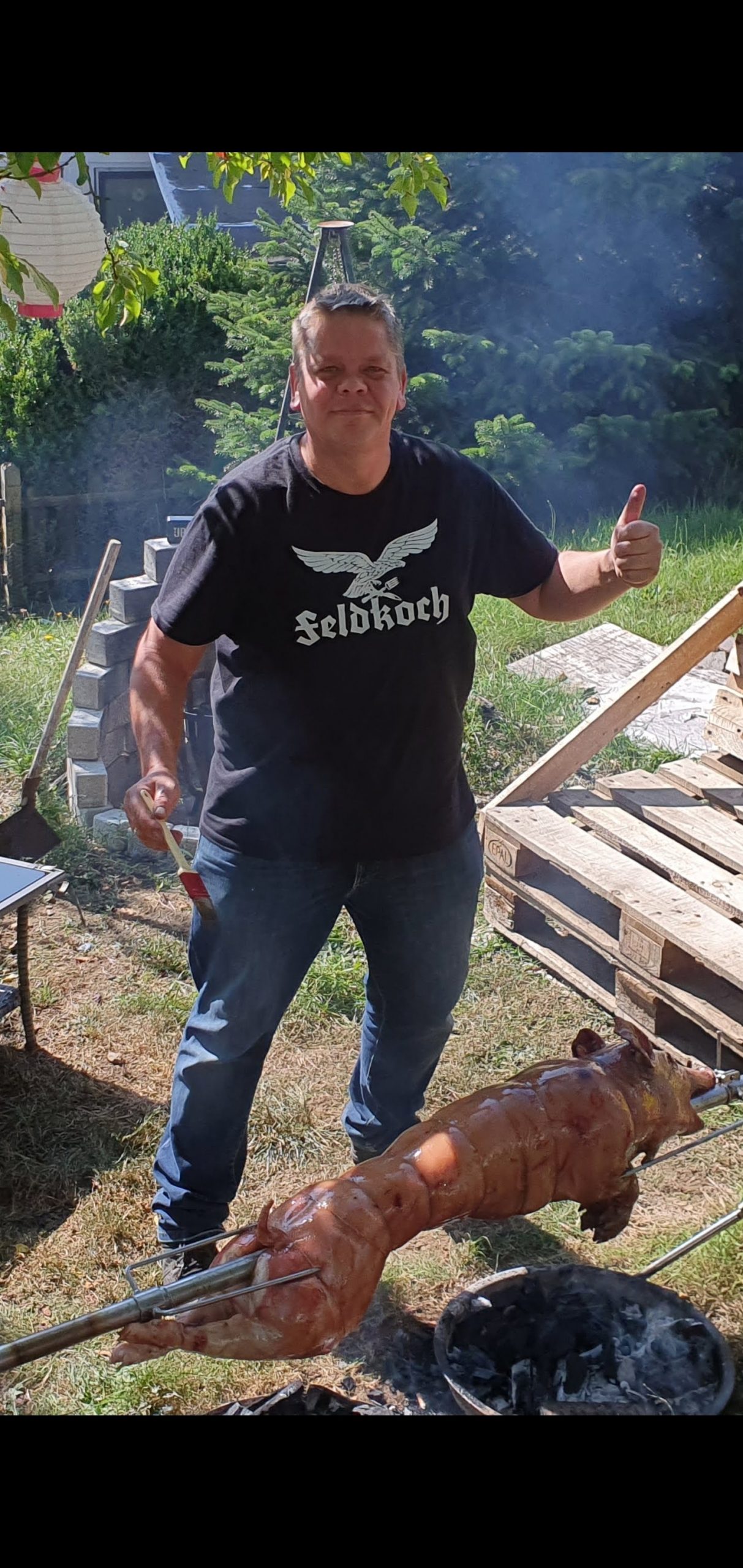 Spanferkel grillen – vor Ort